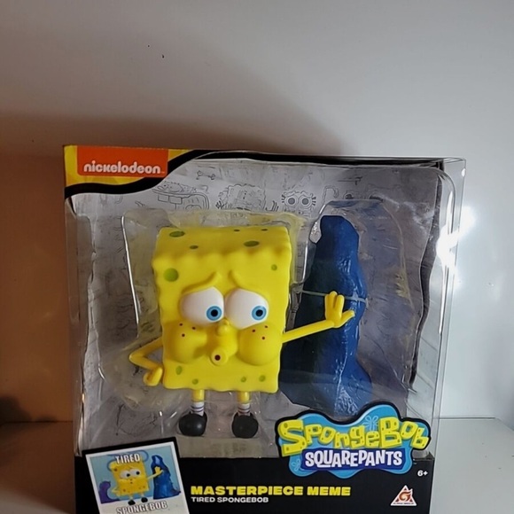 SpongeBob SquarePants Yellow and Blue Action Figure - Picture 2 of 6